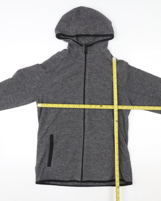 Womens UK XS Regular Mountain Warehouse Grey Full Zip Hoodie