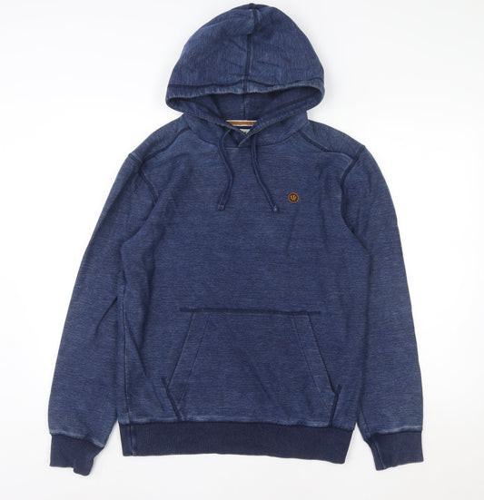 Womens UK S Regular Fat Face Blue Pullover Hoodie