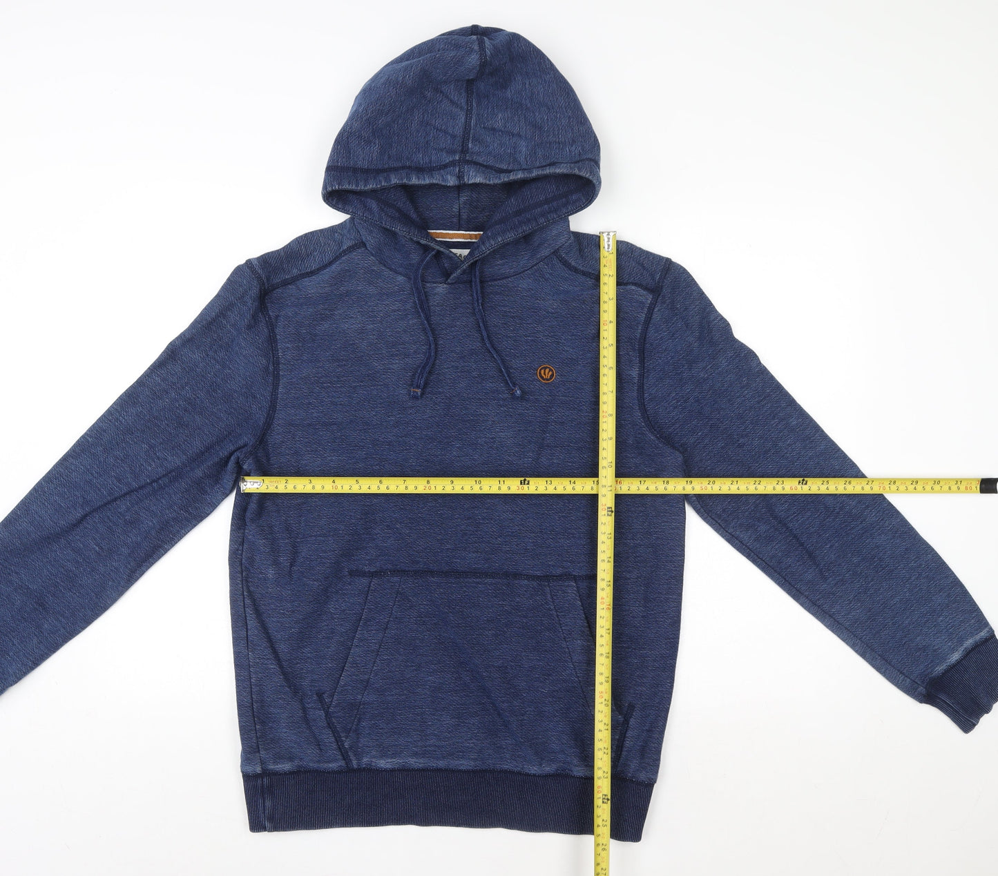 Womens UK S Regular Fat Face Blue Pullover Hoodie