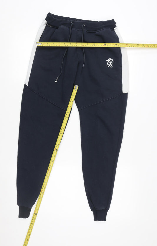 Gym King Men's Blue Jogger Trousers XS Slim Fit Activewear