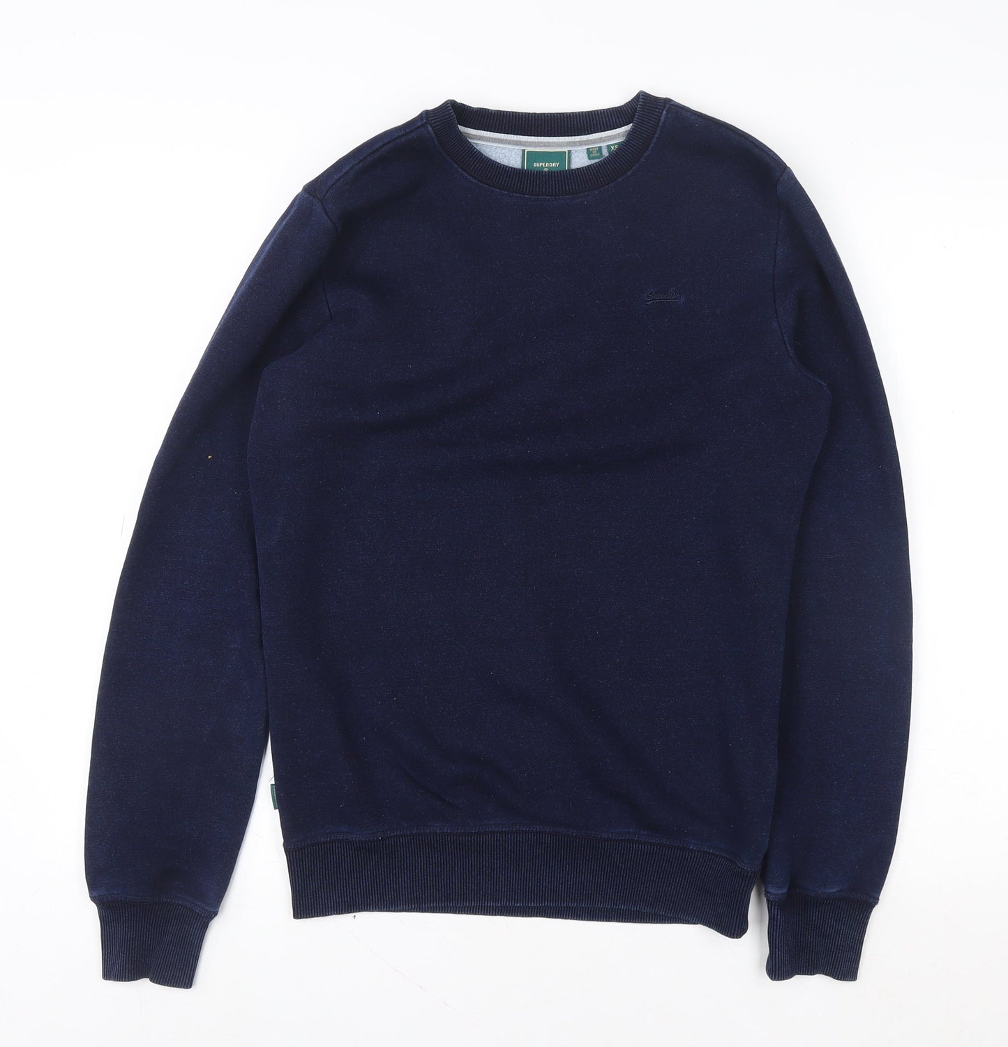 Mens UK XS Regular Superdry Blue Pullover Sweatshirt