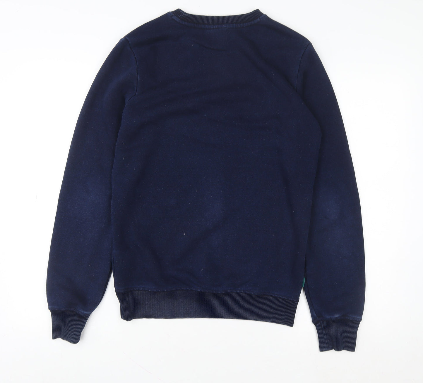 Mens UK XS Regular Superdry Blue Pullover Sweatshirt