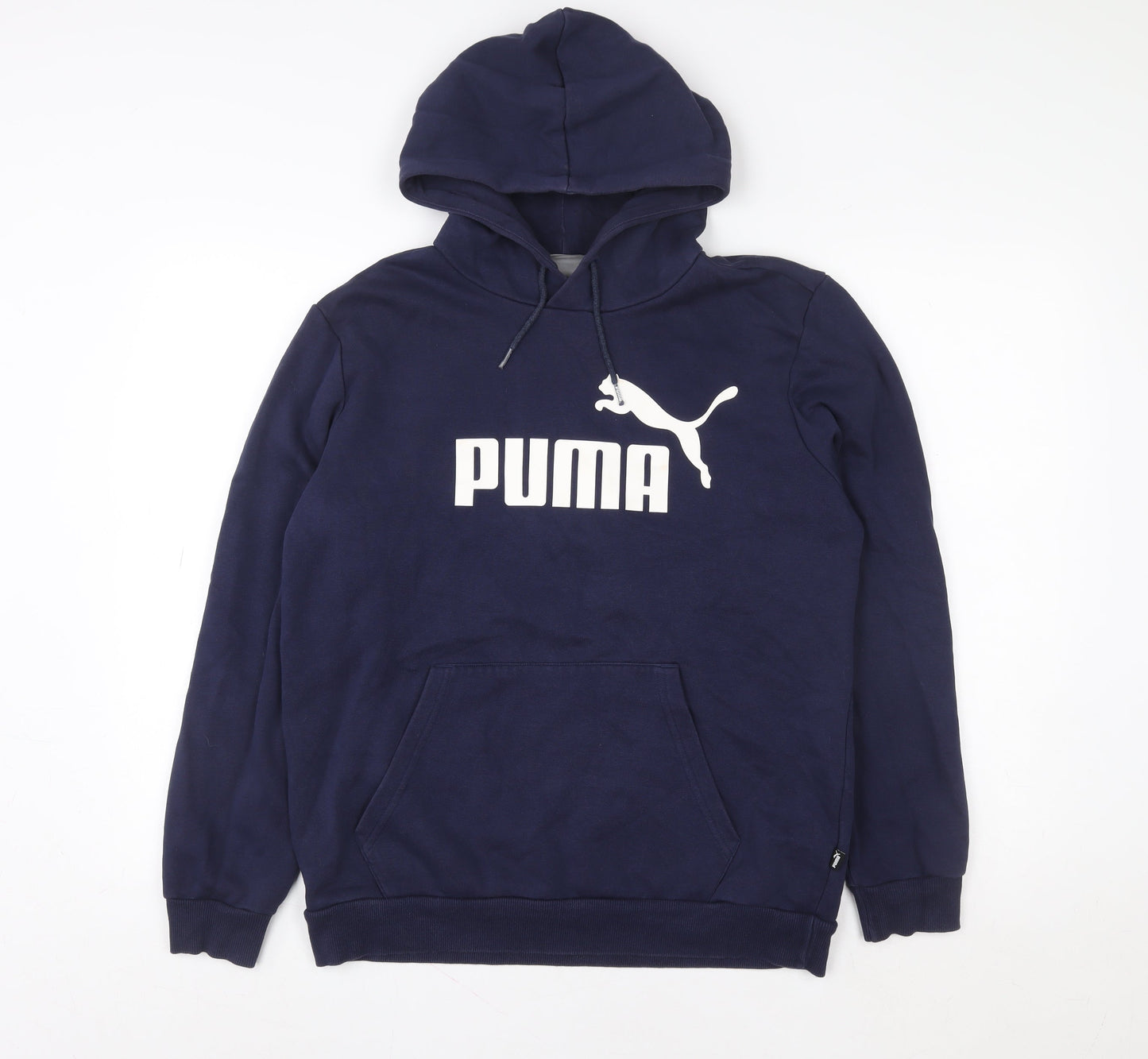 Womens UK S Regular PUMA Blue Pullover Hoodie