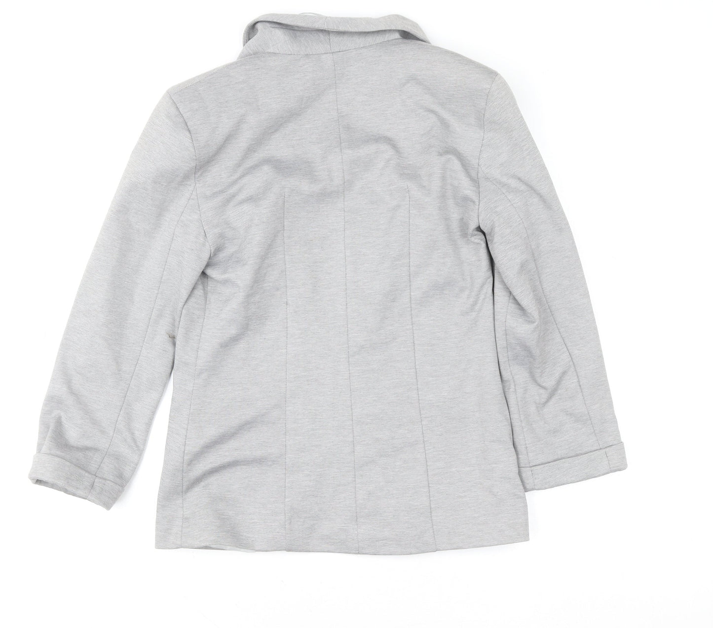 Miss Selfridge Women’s Grey Cotton Blend Blazer Jacket Size 6