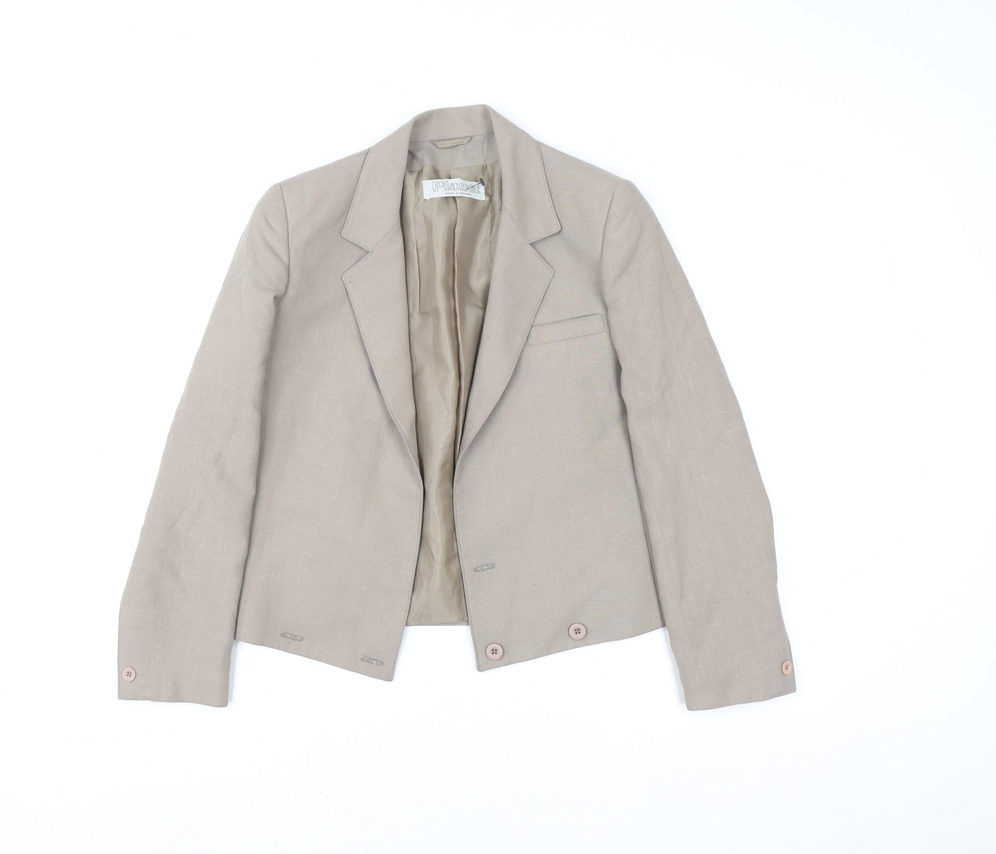 Planet Women’s Beige Blazer Jacket Size 8 Tailored Lined Workwear