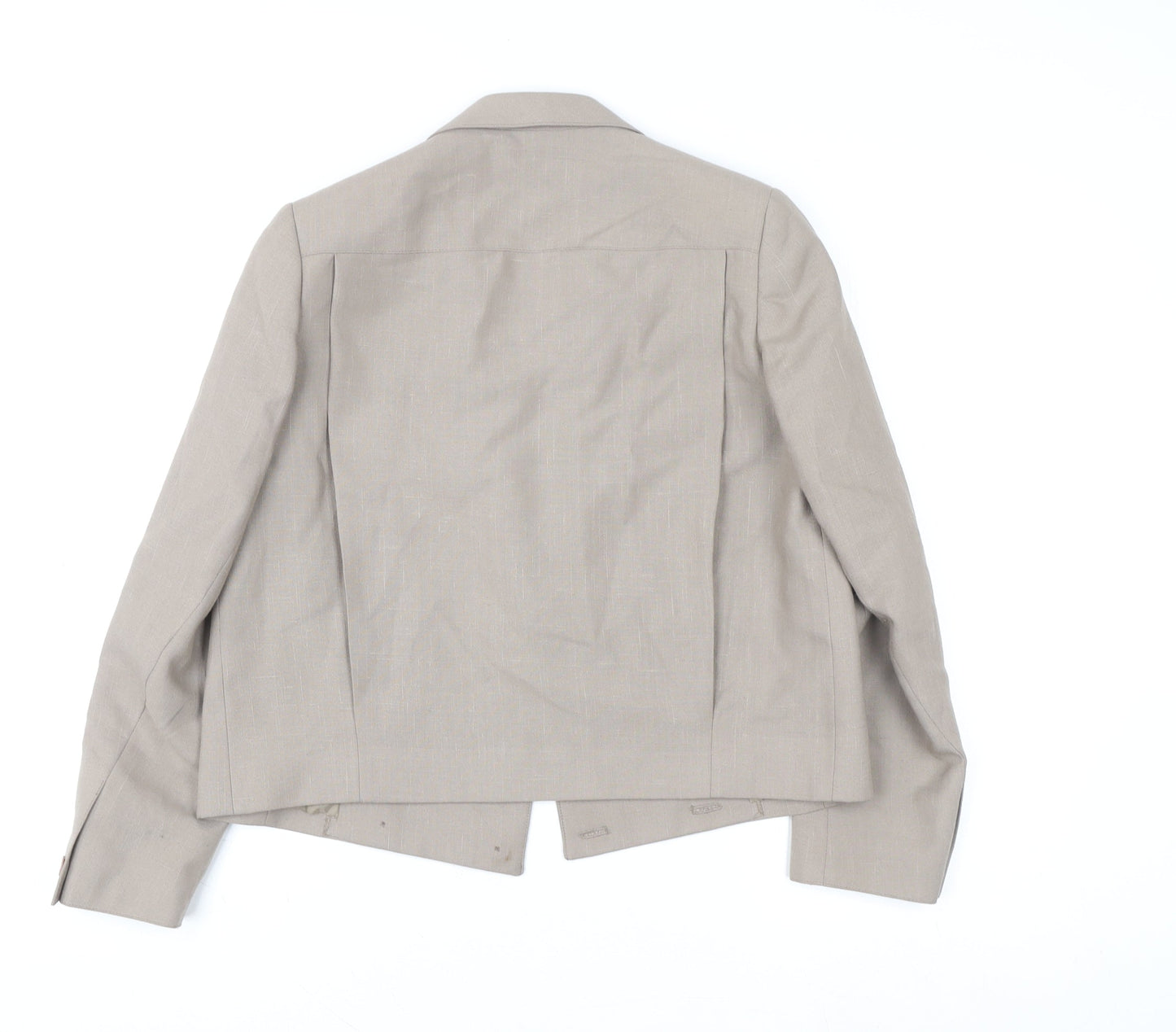 Planet Women’s Beige Blazer Jacket Size 8 Tailored Lined Workwear