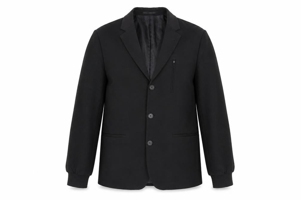 Front view of ASOS Women's Black Slim Fit Blazer Jacket, size 14