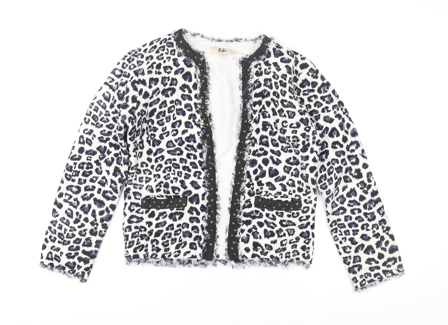 Rika Women's Multicoloured Animal Print Short Jacket Size S