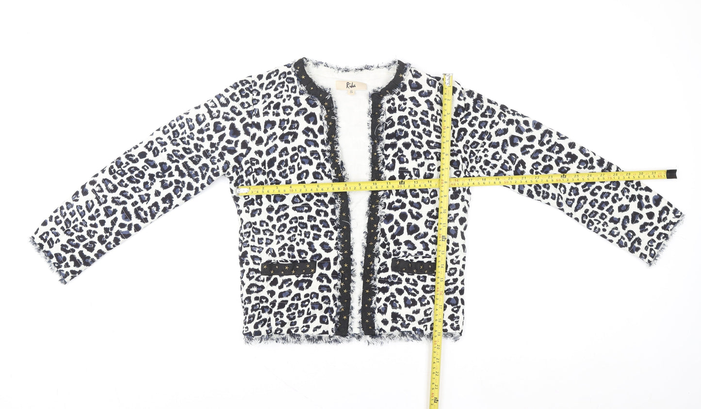 Rika Women's Multicoloured Animal Print Short Jacket Size S