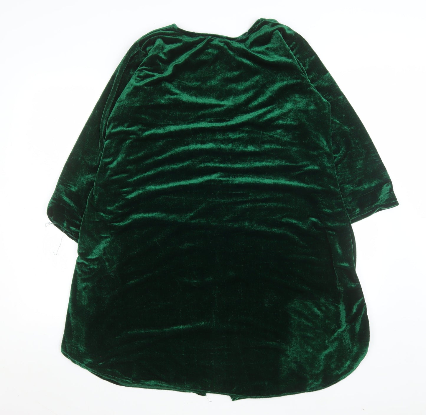 Daneen’s Women Green Velvet Shift Dress L Party Knee Length