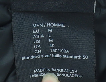 Jack Wolfskin Men's Black M Puffer Jacket Lightweight Full Zip Outdoor