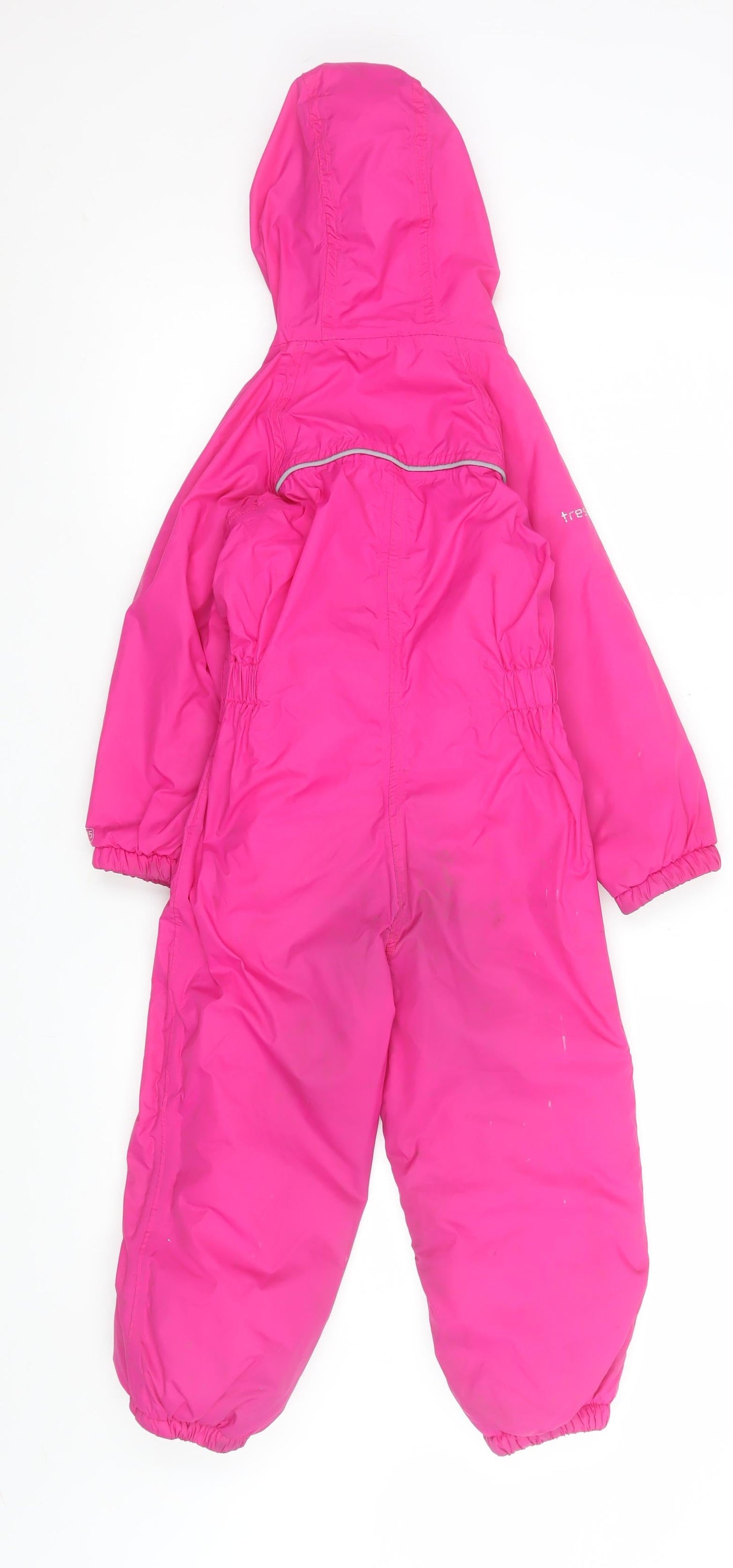 Trespass Girls Pink Waterproof Hooded Jumpsuit 3-4 Years Breathable All-in-One