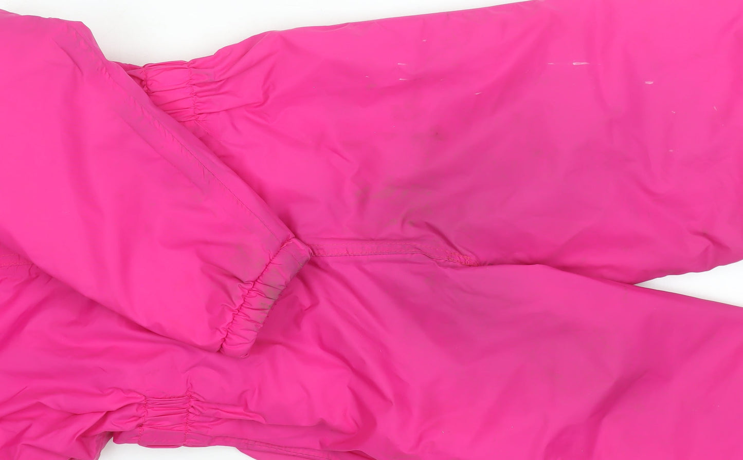 Trespass Girls Pink Waterproof Hooded Jumpsuit 3-4 Years Breathable All-in-One
