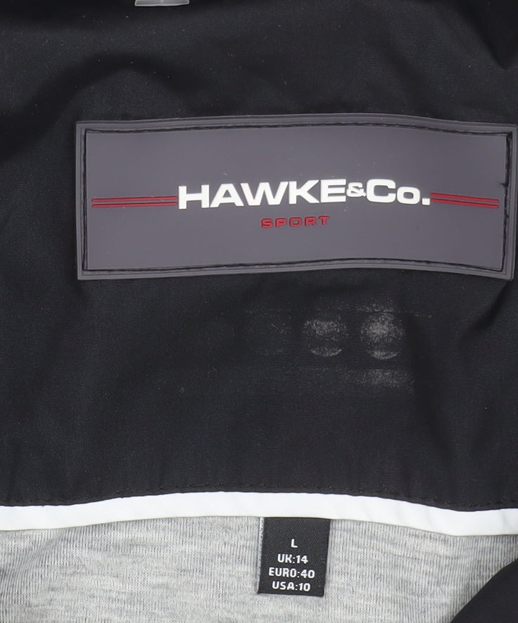 Hawke & Co Women's Black Size 14 Hooded Puffer Jacket