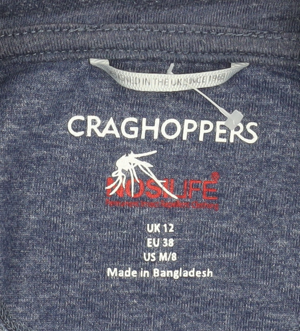 Womens UK Size 12 Regular Craghoppers Blue Polyester Blend Jacket