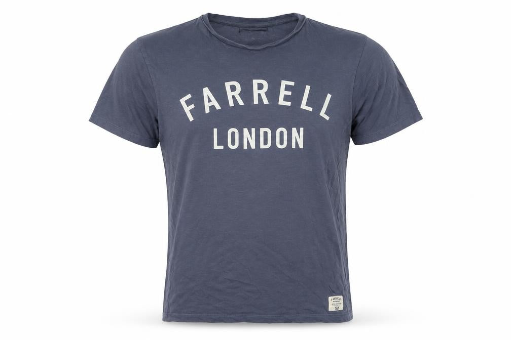 Farrell Men's Blue Crew Neck Graphic Print T-Shirt Size S