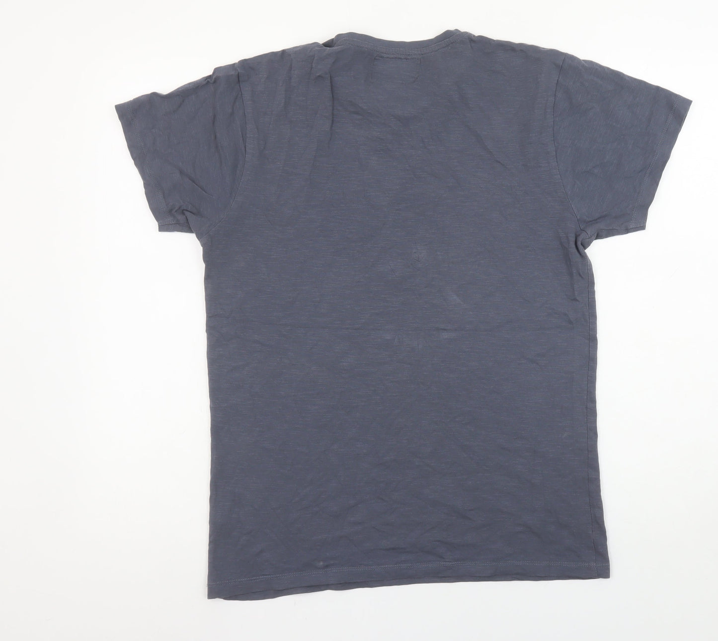 Farrell Men's Blue Crew Neck Graphic Print T-Shirt Size S