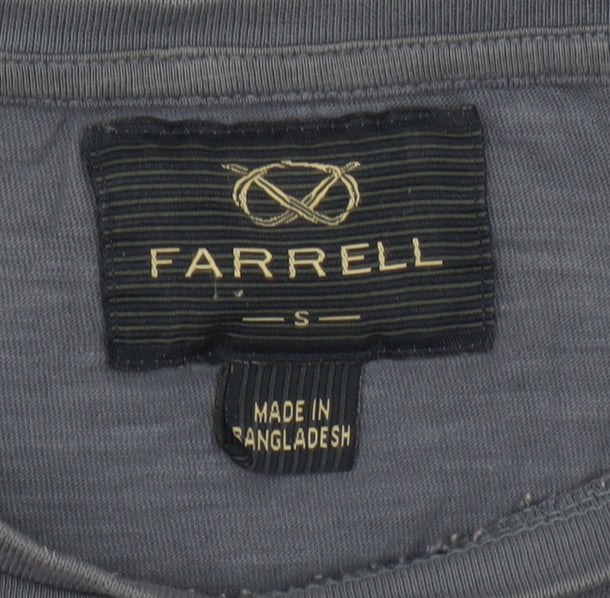 Farrell Men's Blue Crew Neck Graphic Print T-Shirt Size S