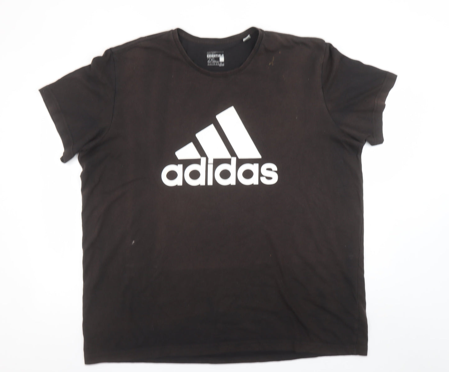 Mens UK Size 2XL adidas Black  Cotton Blend T-Shirt