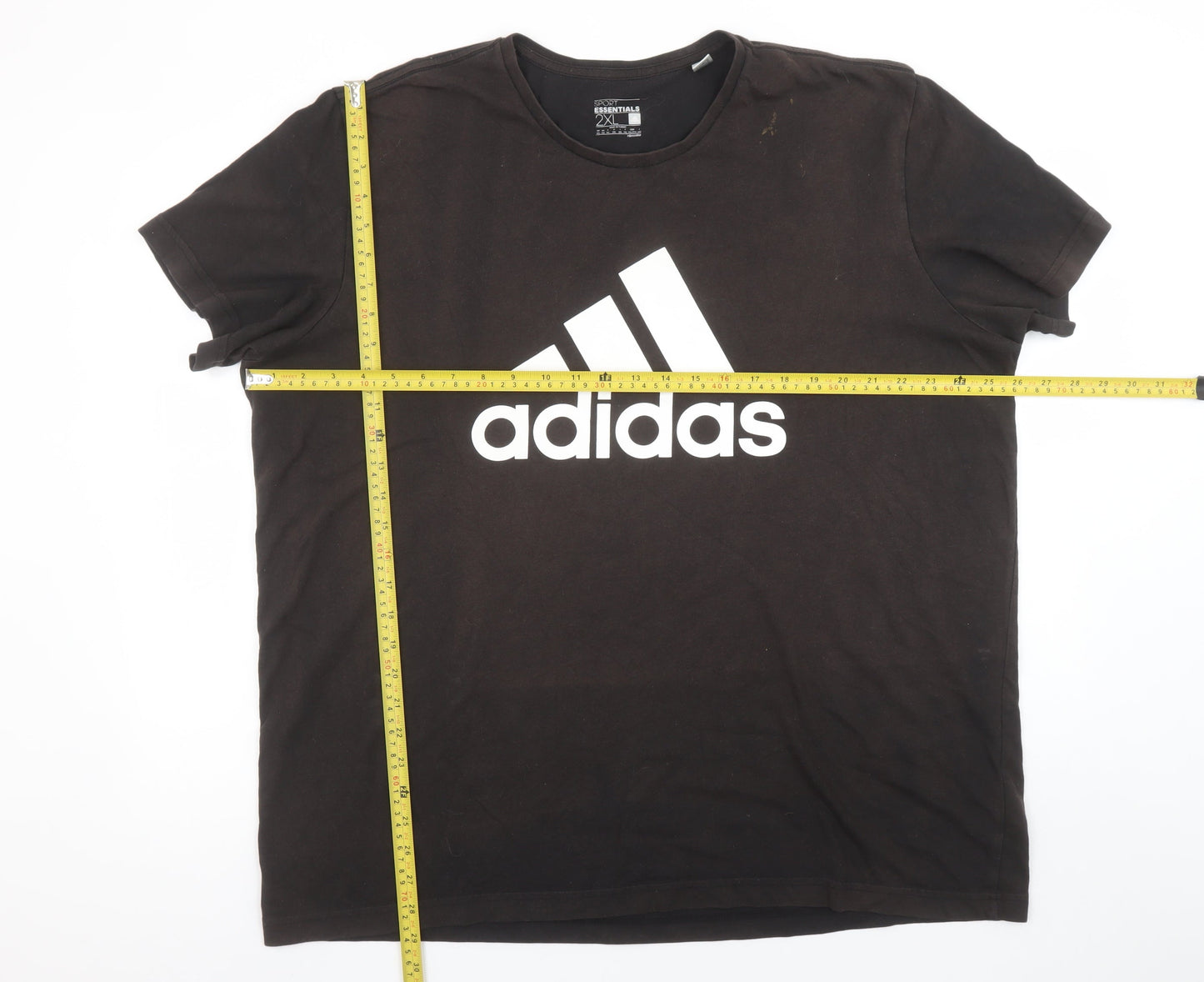 Mens UK Size 2XL adidas Black  Cotton Blend T-Shirt