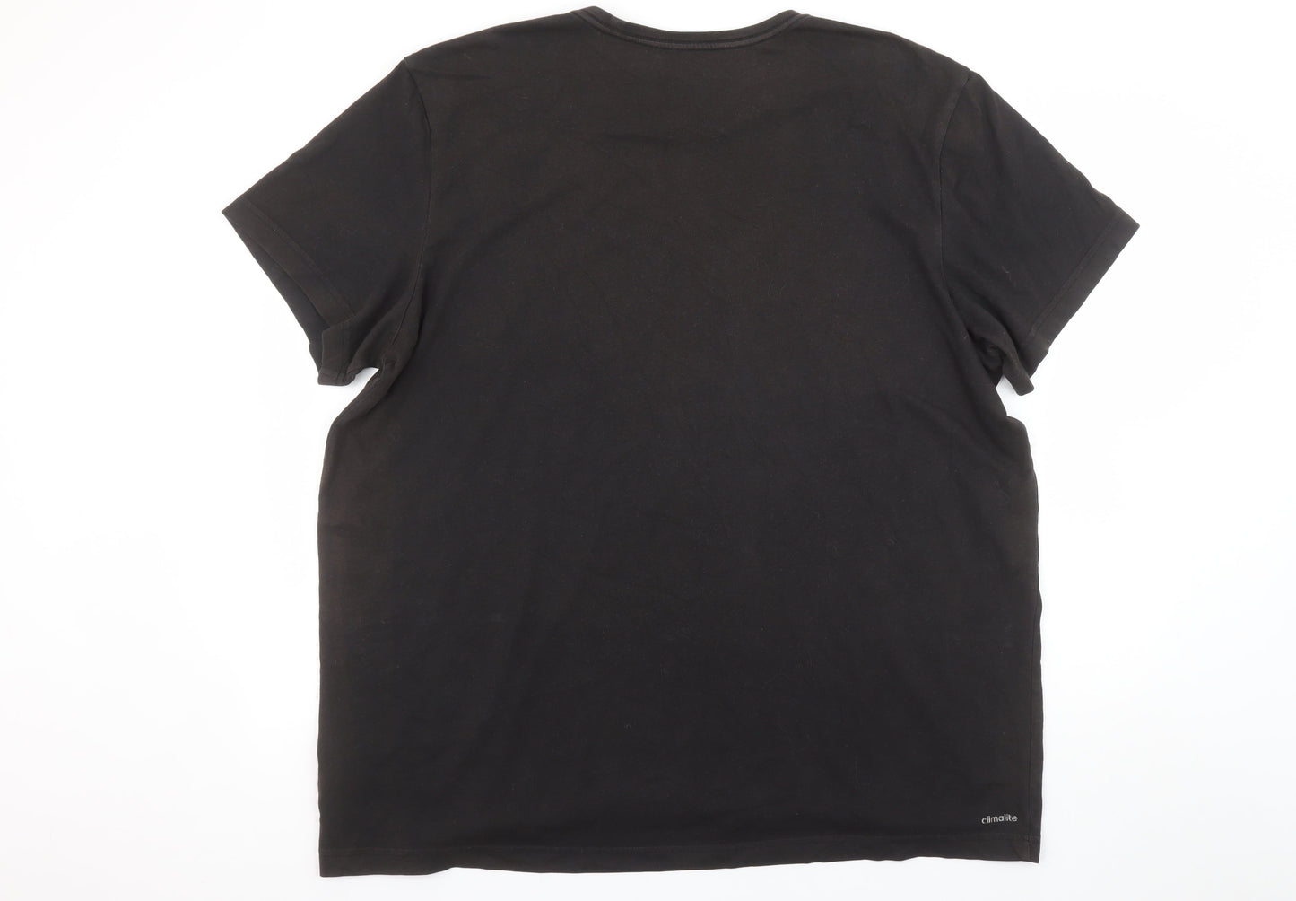 Mens UK Size 2XL adidas Black  Cotton Blend T-Shirt