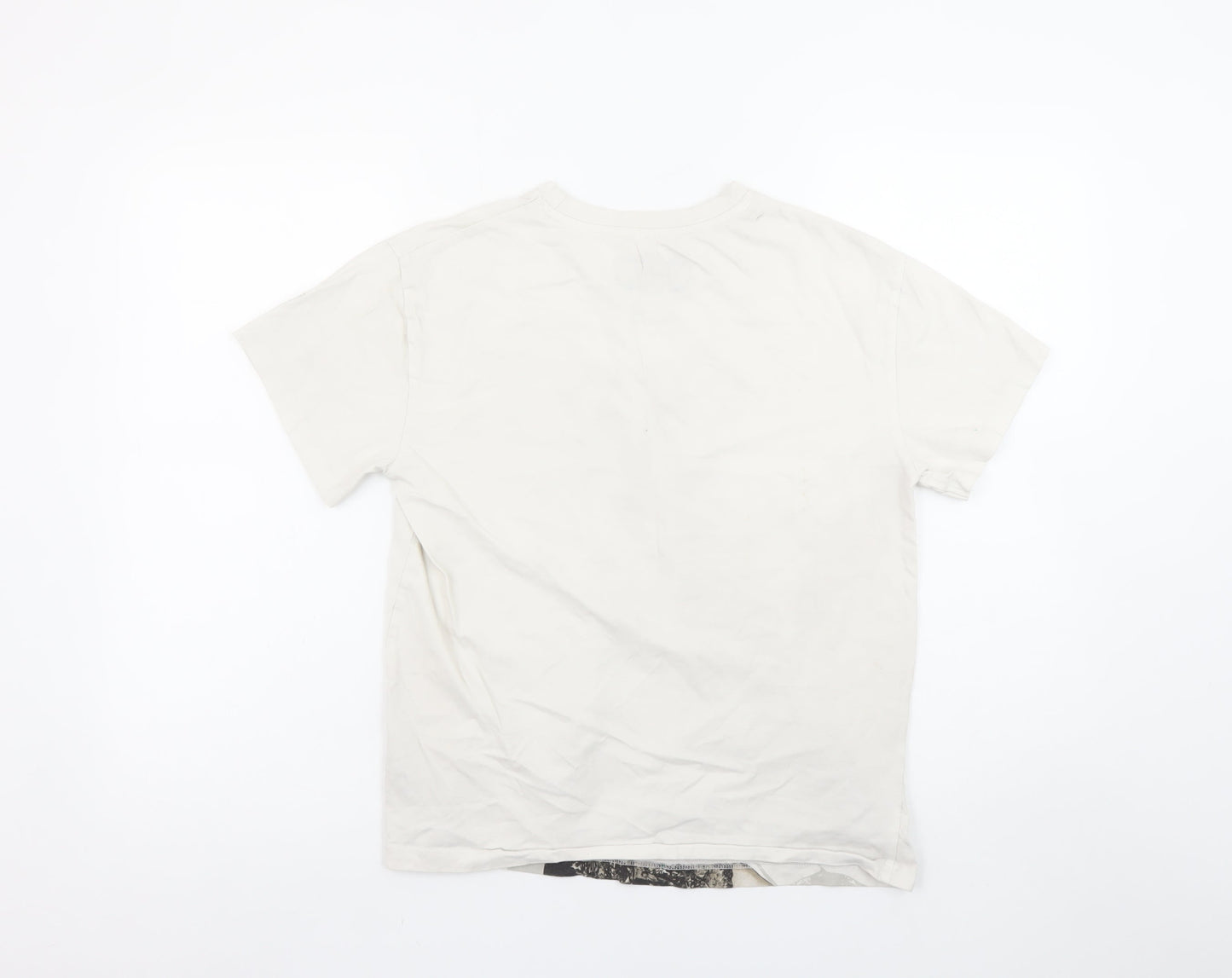 Primark Girls Beige Beetlejuice Graphic T-Shirt 12-13 Years 158cm