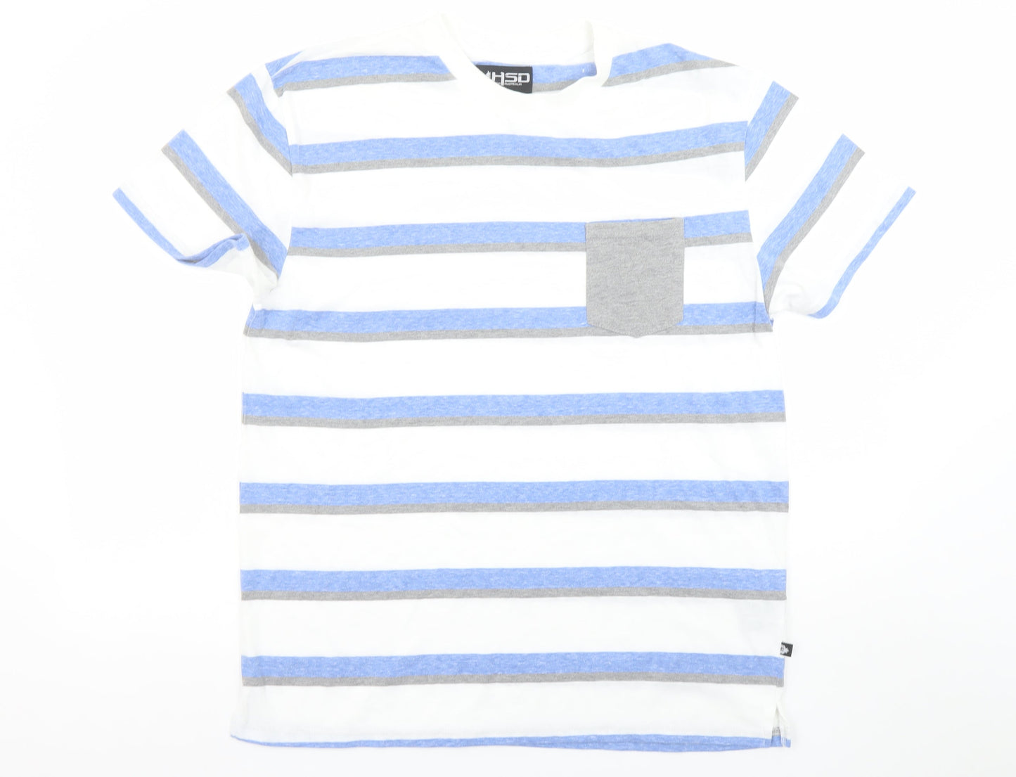 HSD Kirra Australia Men's Multicoloured Striped Crew Neck T-Shirt Medium