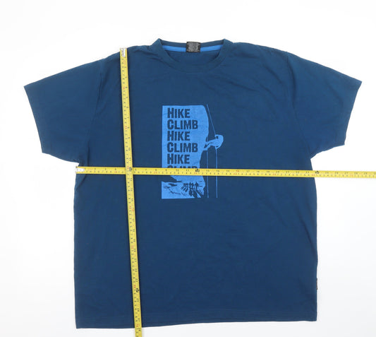 Mens UK Size 2XL Trespass Blue  Cotton T-Shirt