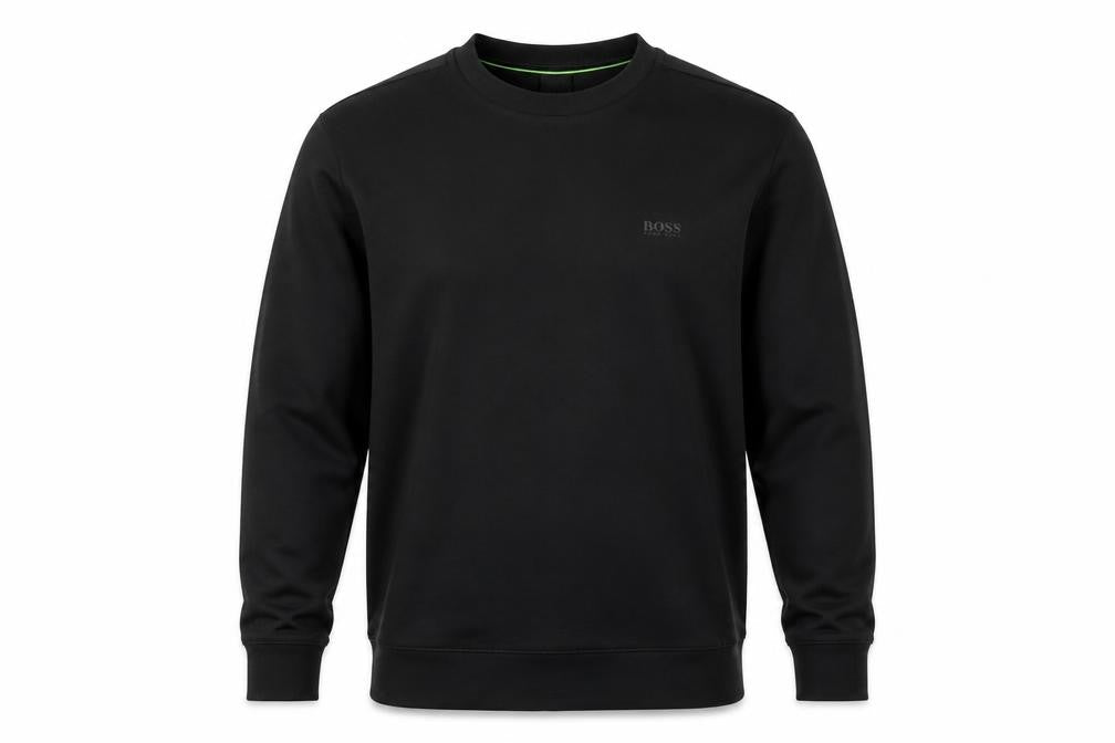 BOSS Mens Black Crew Neck Sweatshirt Medium Regular Fit