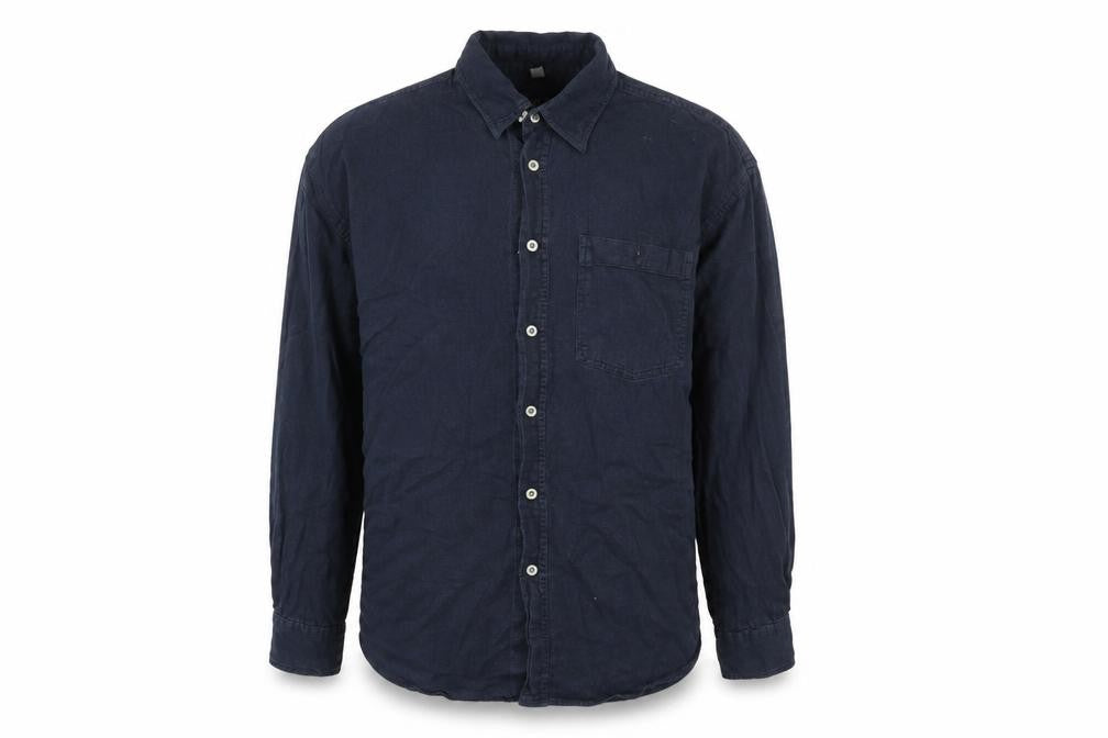 MAYNE Men’s Blue Cotton Long Sleeve Button-Up Shirt XL