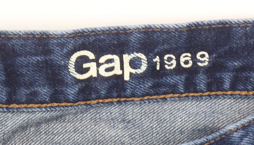 Gap 1969 Men's Blue Skinny Distressed Jeans Size 32x30