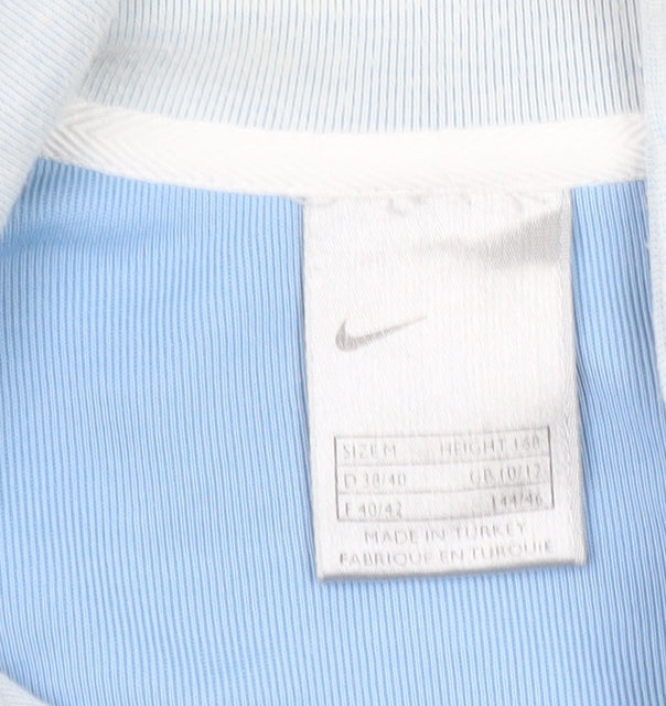 Womens UK M Regular Nike Blue Pullover Sweatshirt