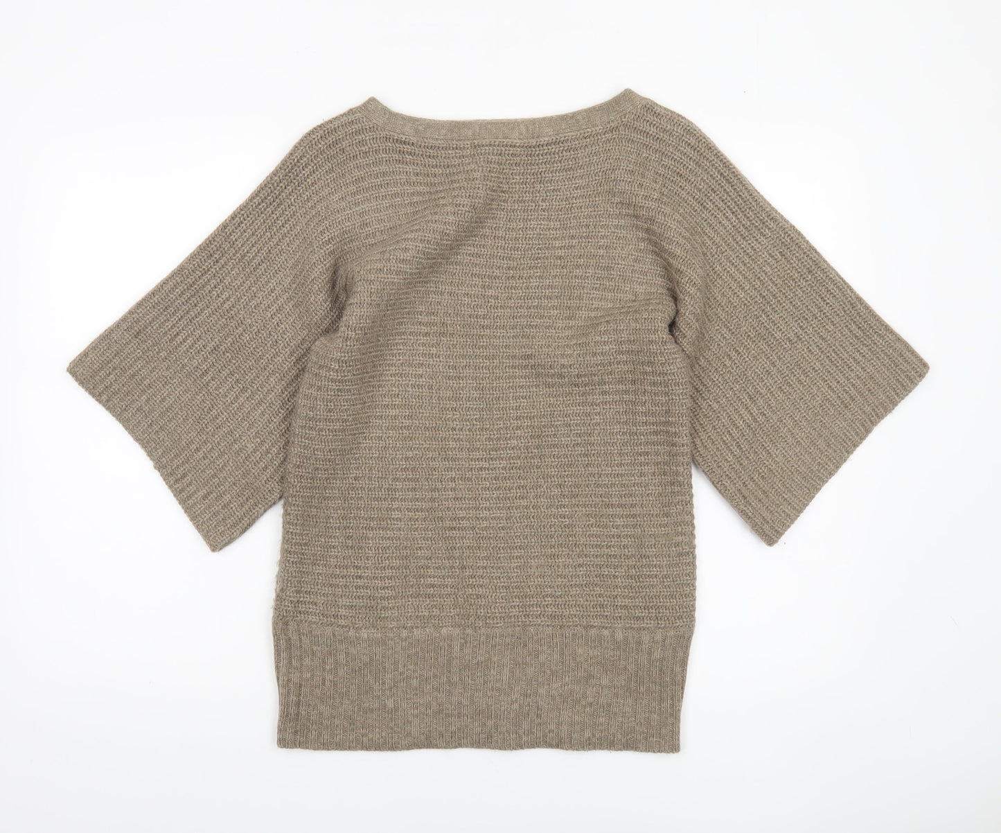 Marks and Spencer Women’s Beige Boat Neck Knit Jumper Size 10