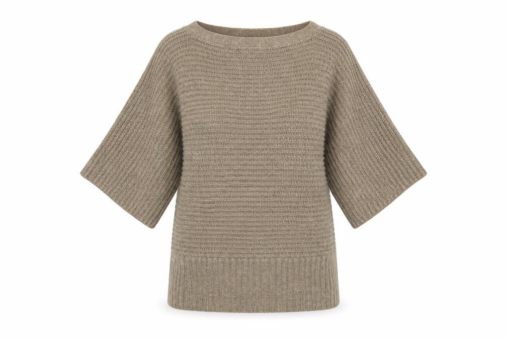 Marks and Spencer Women’s Beige Boat Neck Knit Jumper Size 10