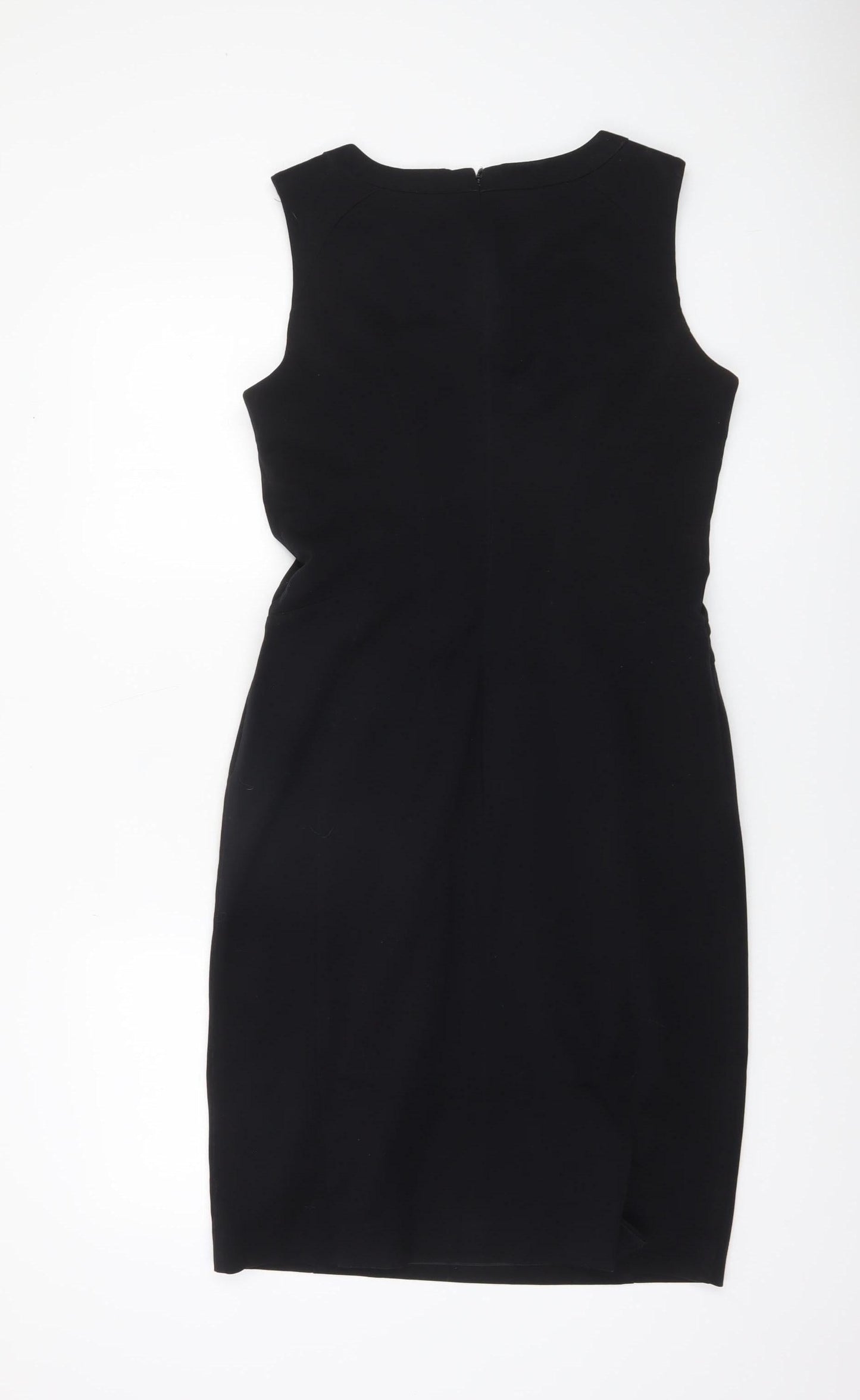 Debenhams Women’s Black Sheath Sleeveless Knee Length Dress Size 12
