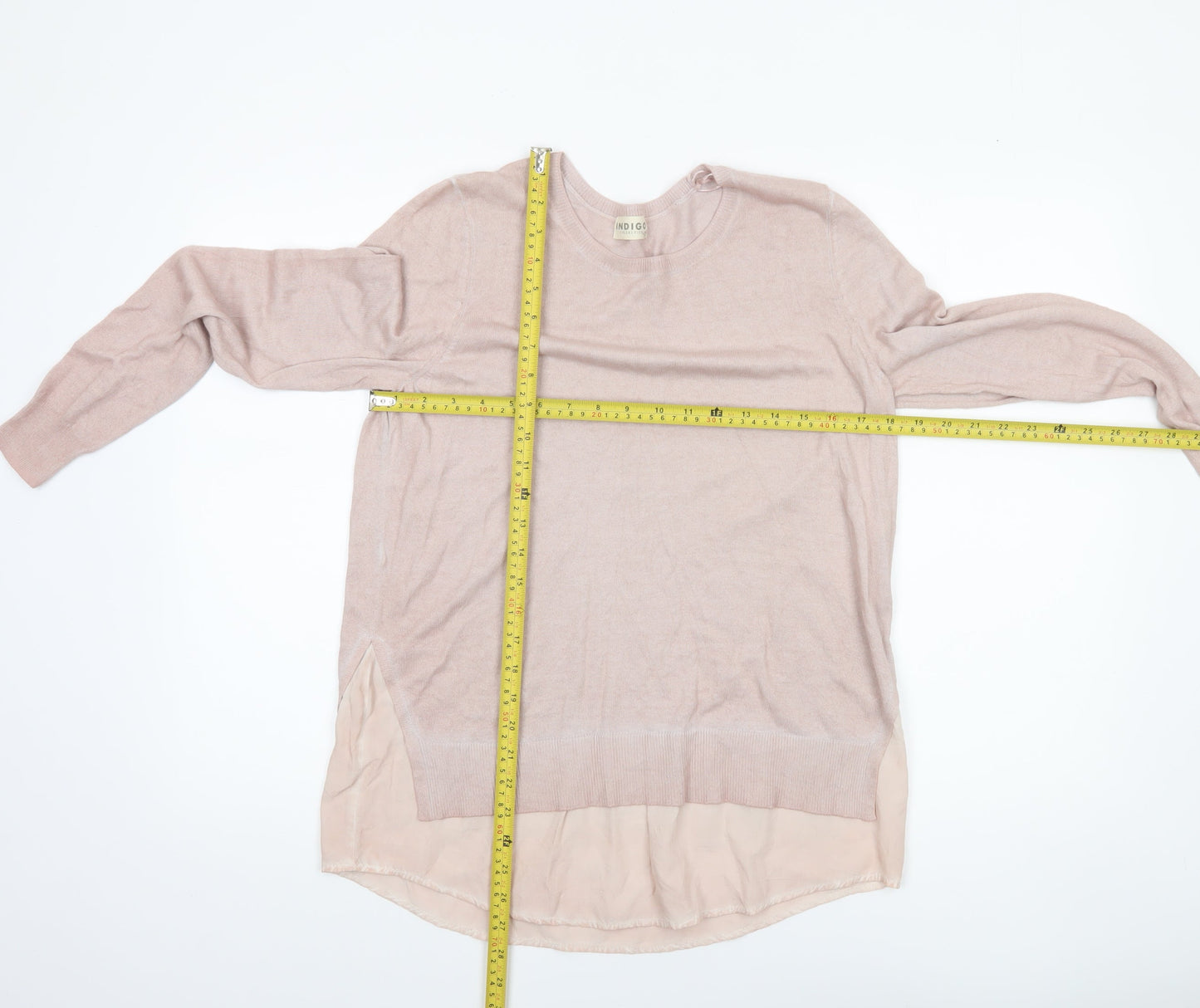 Marks and Spencer Women’s Pink Crew Neck Long Sleeve Pullover Jumper Size 12