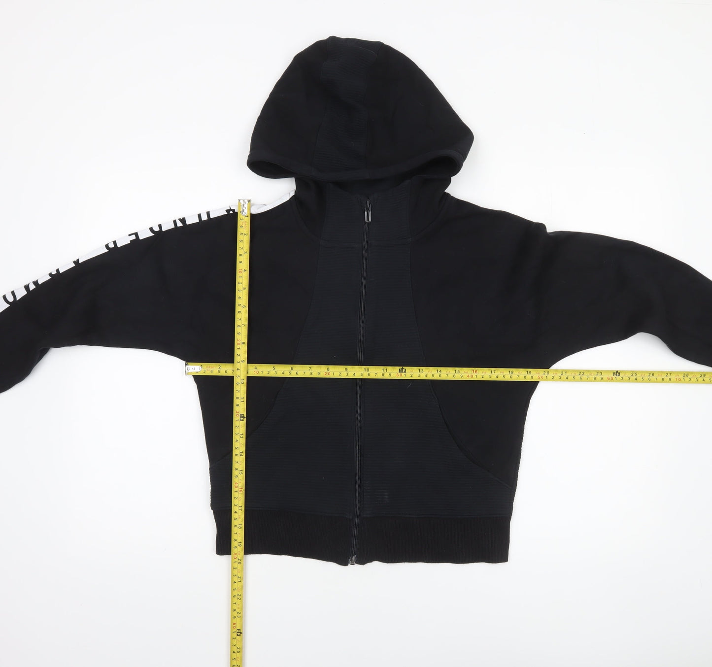 Womens UK M Relaxed Under armour Black Full Zip Hoodie