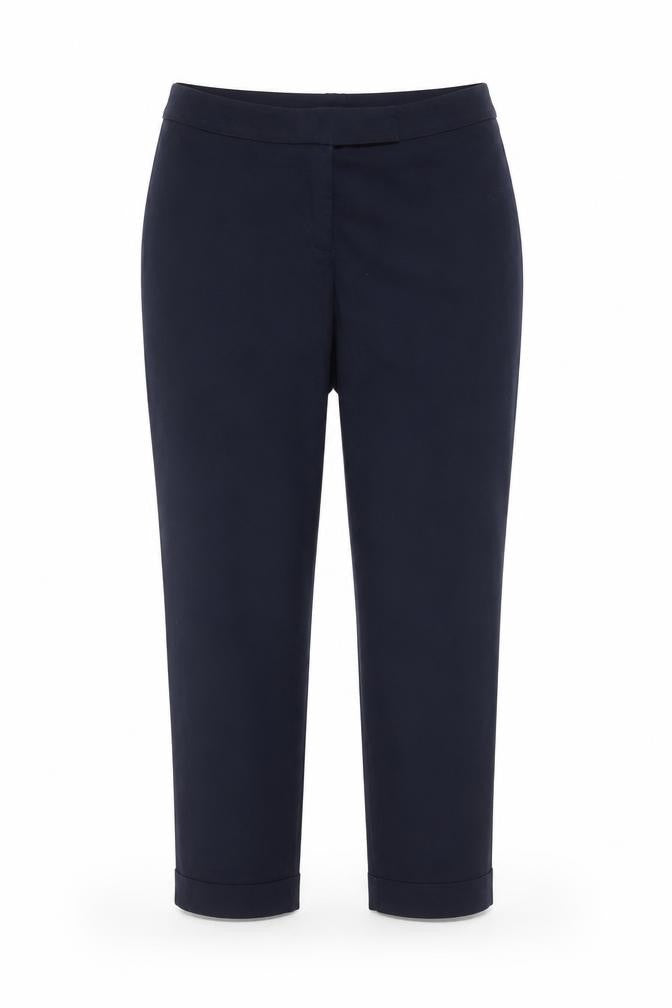 Dorothy Perkins Womens Blue Cropped Slim Trousers Size 10