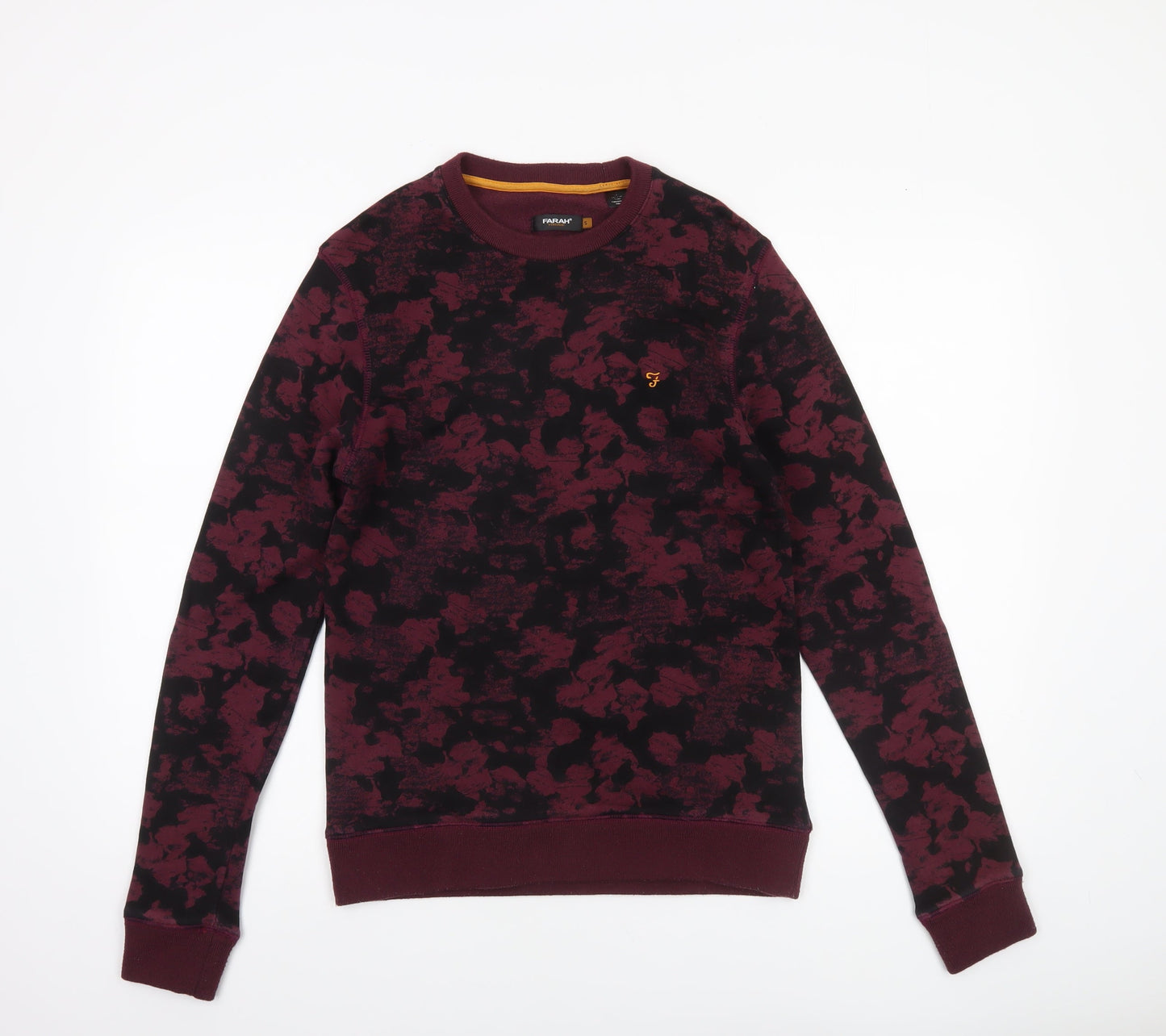 Mens UK S Regular Farah Red Pullover Sweatshirt