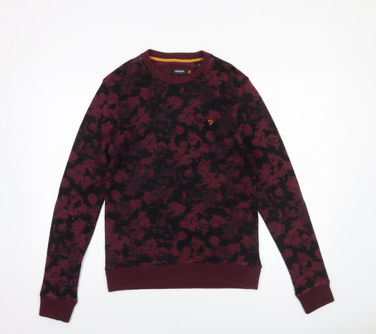 Mens UK S Regular Farah Red Pullover Sweatshirt