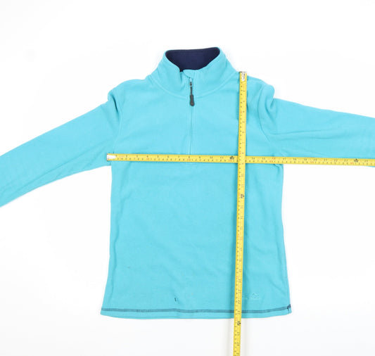 Peter Storm Womens Blue Fleece 1/2 Zip Outdoor Jacket Size 10
