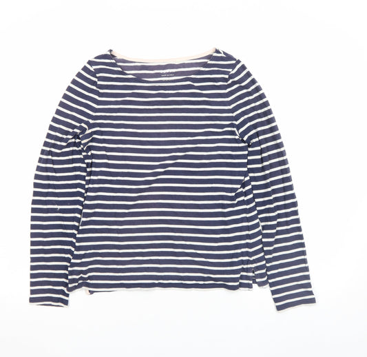 Womens UK Size 10 Boden Blue 100% Cotton T-Shirt