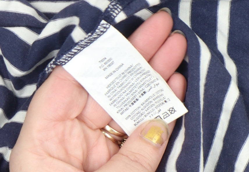 Womens UK Size 10 Boden Blue 100% Cotton T-Shirt