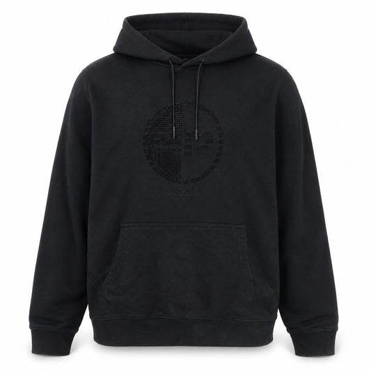 883 Police Men's Black XL Pullover Hoodie Regular Fit Cotton