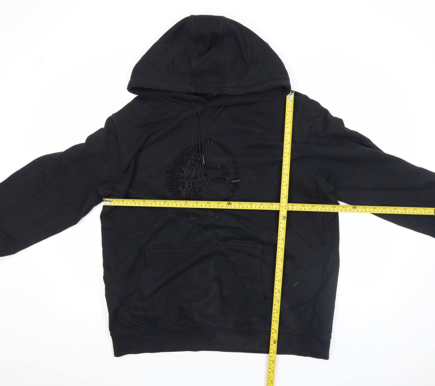 883 Police Men's Black XL Pullover Hoodie Regular Fit Cotton