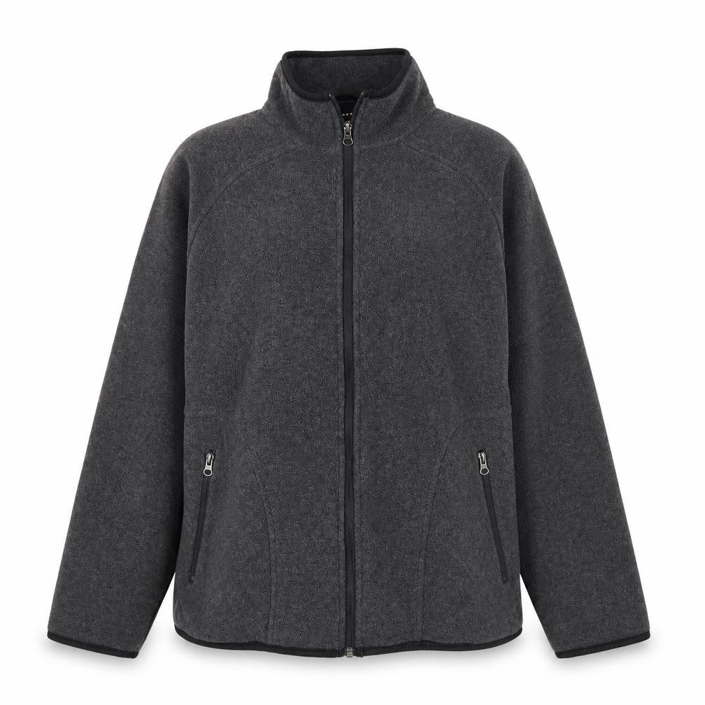Livergy Unisex Adults Grey Fleece Full Zip Jacket Size L