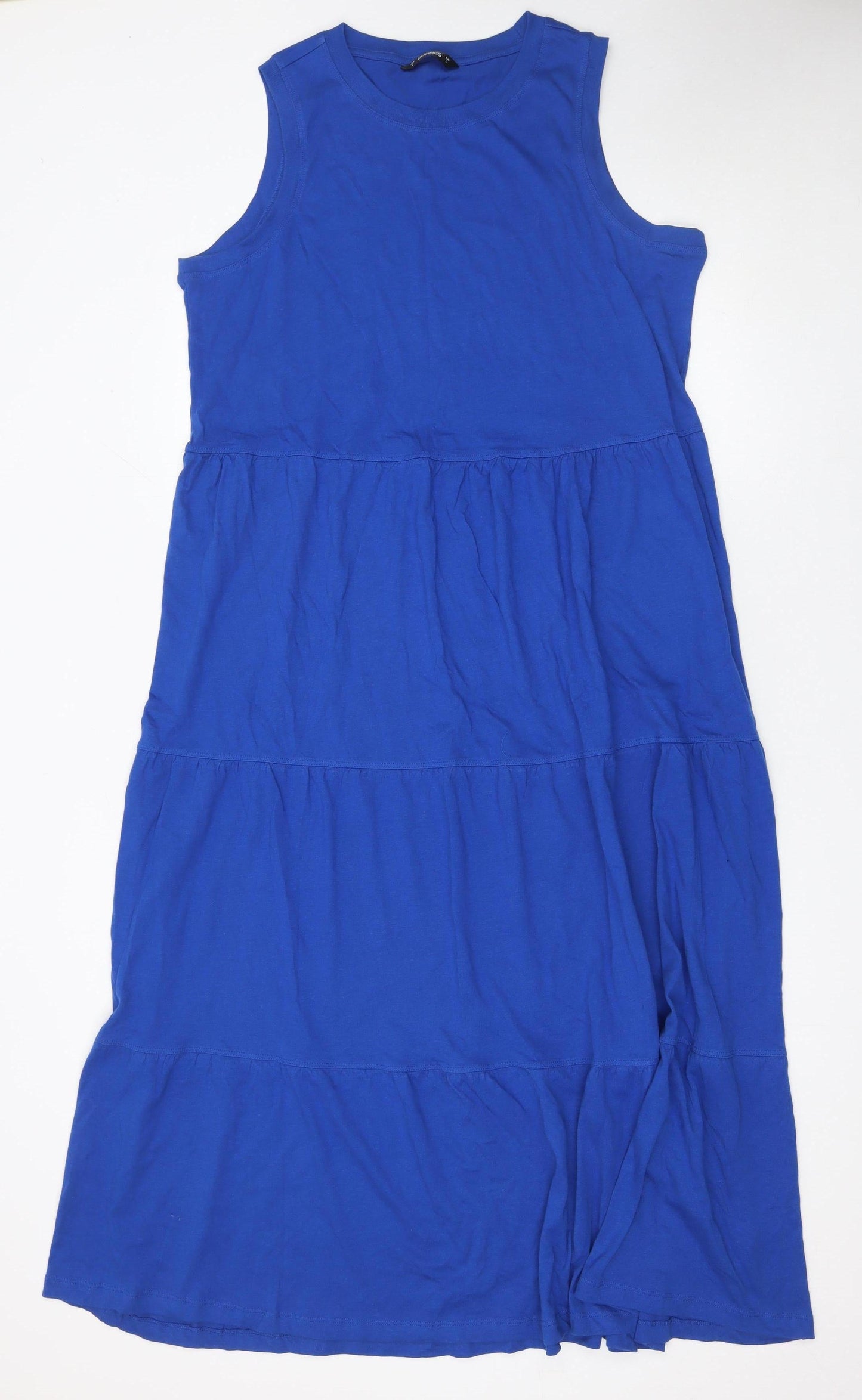 Days Stores Women’s Blue Sleeveless Swing Midi Dress Size L