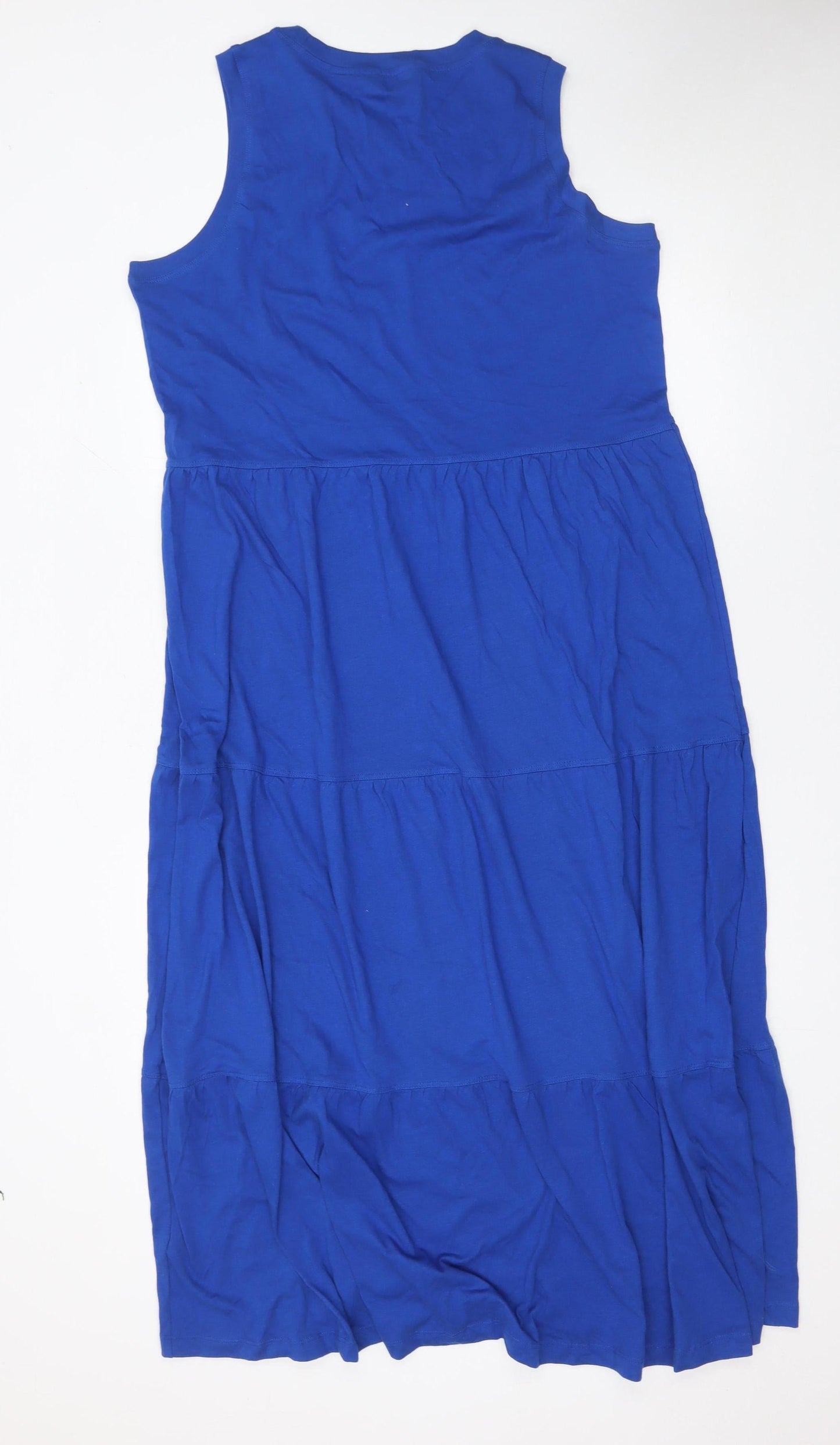 Days Stores Women’s Blue Sleeveless Swing Midi Dress Size L
