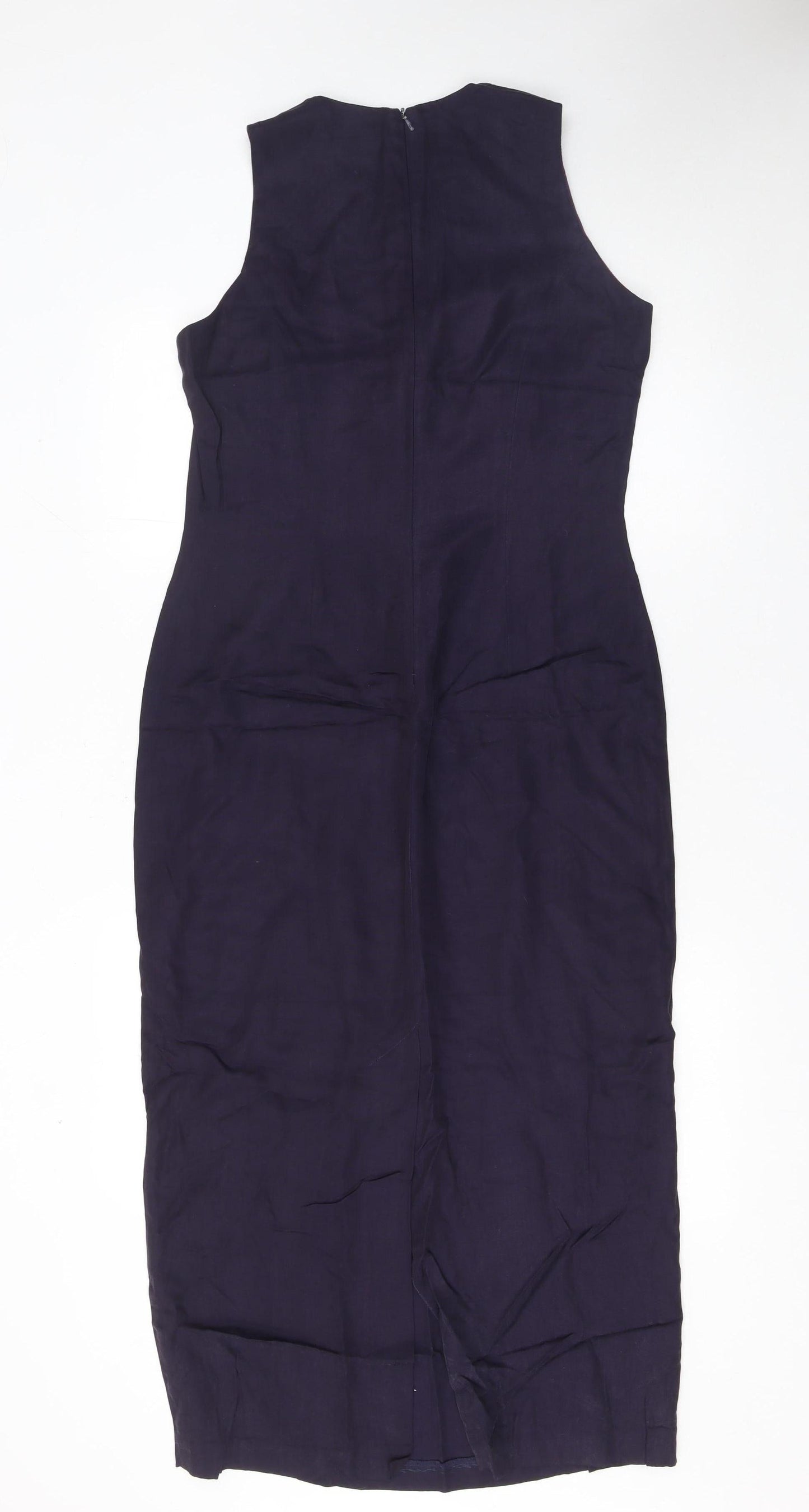 Principles Women’s Blue Sheath Dress UK 12 Sleeveless Formal Workwear