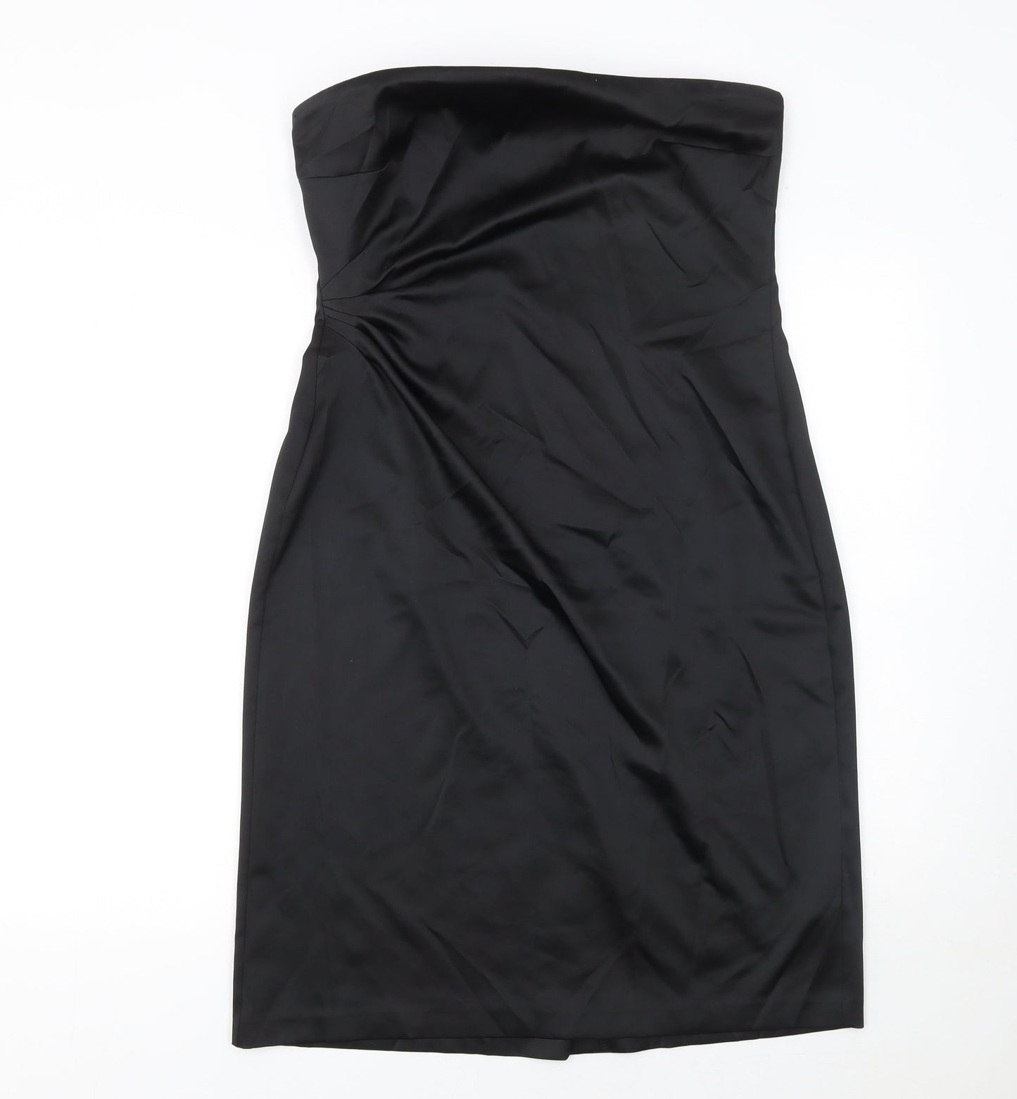 Dorothy Perkins Women’s Black Strapless Bodycon Knee Length Dress Size 14